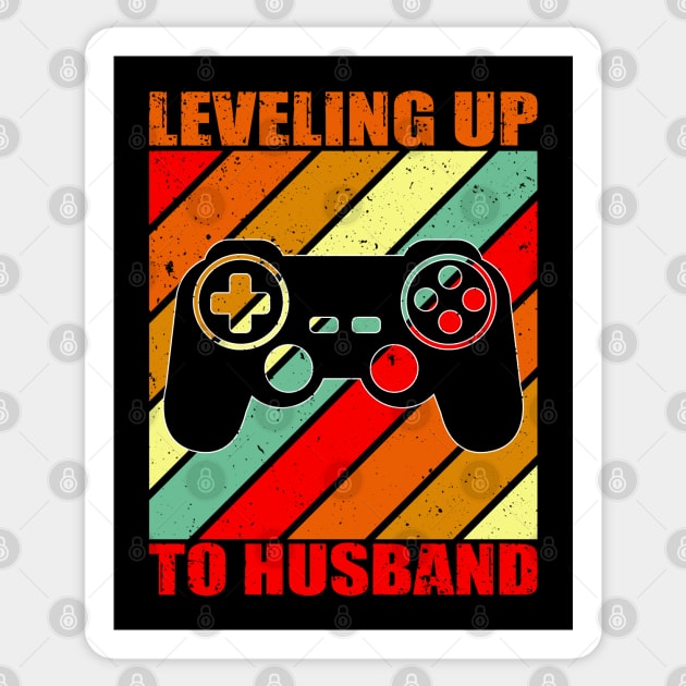 Leveling Up To Husband Sticker by KayBee Gift Shop